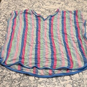 Cat & Jack Multicolor Striped Kids Blouse